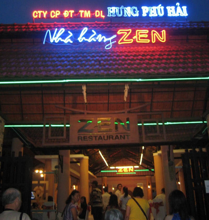 Địa điểm nhà hàng Zen dể tìm